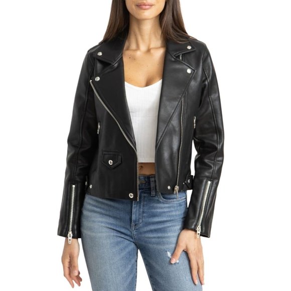 Blank NYC Jackets & Blazers - BLANK NYC Faux Leather Moto Jacket NWT